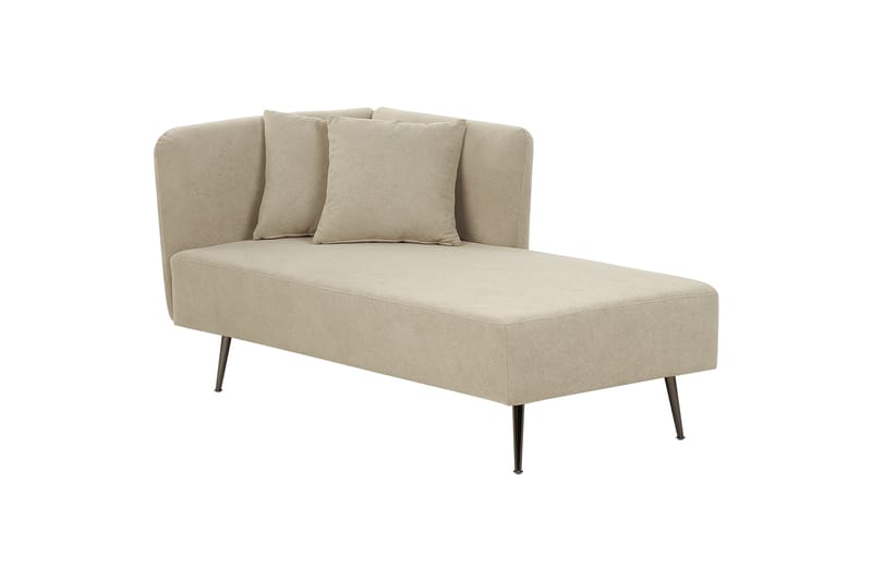 Toyoko Sjeselong 156 cm Venstre - Beige/Svart - Møbler - Stoler & lenestoler - Lenestoler - Sjeselonglenestol & divanlenestol