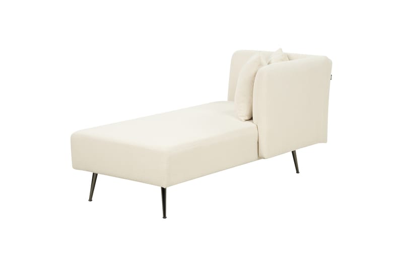 Toyoko Sjeselong 156 cm Venstre - Svart/Hvit - Møbler - Stoler & lenestoler - Lenestoler - Sjeselonglenestol & divanlenestol