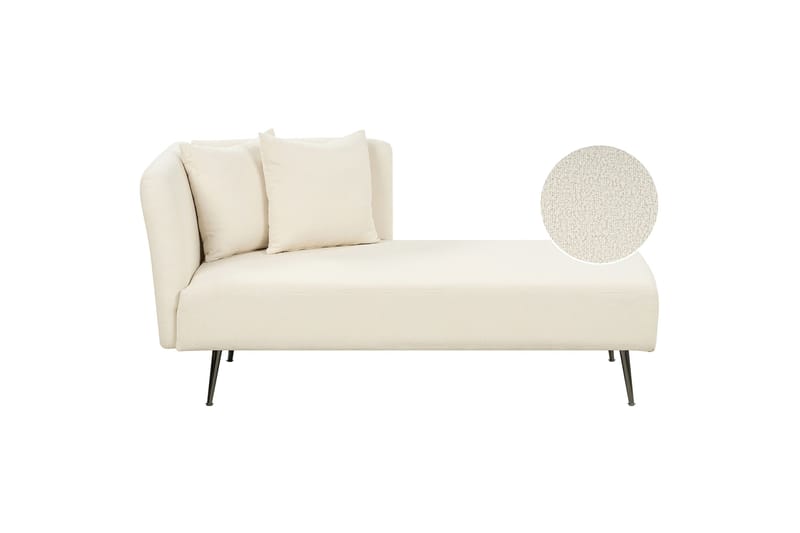 Toyoko Sjeselong 156 cm Venstre - Svart/Hvit - Møbler - Stoler & lenestoler - Lenestoler - Sjeselonglenestol & divanlenestol