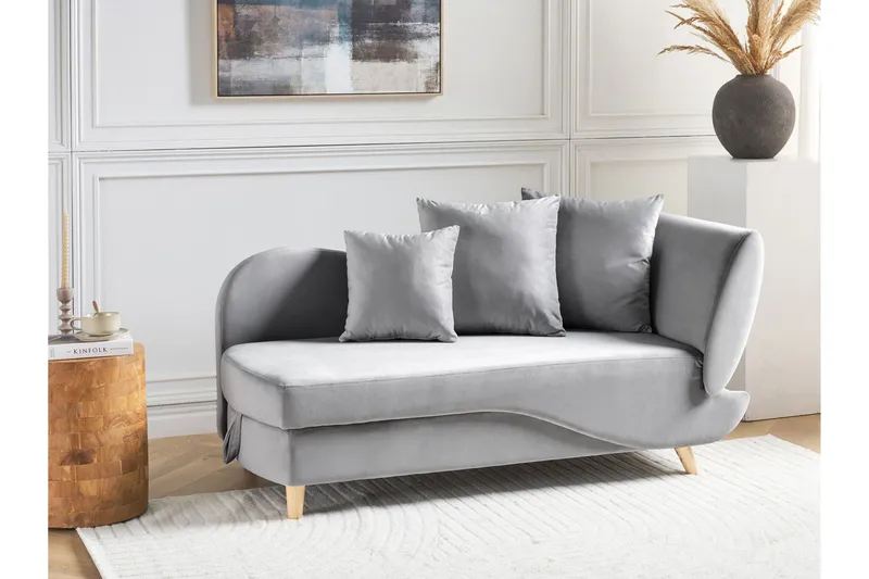 Trehan Sjeselong 157 cm Høyre - Grå - Møbler - Stoler & lenestoler - Lenestoler - Sjeselonglenestol & divanlenestol