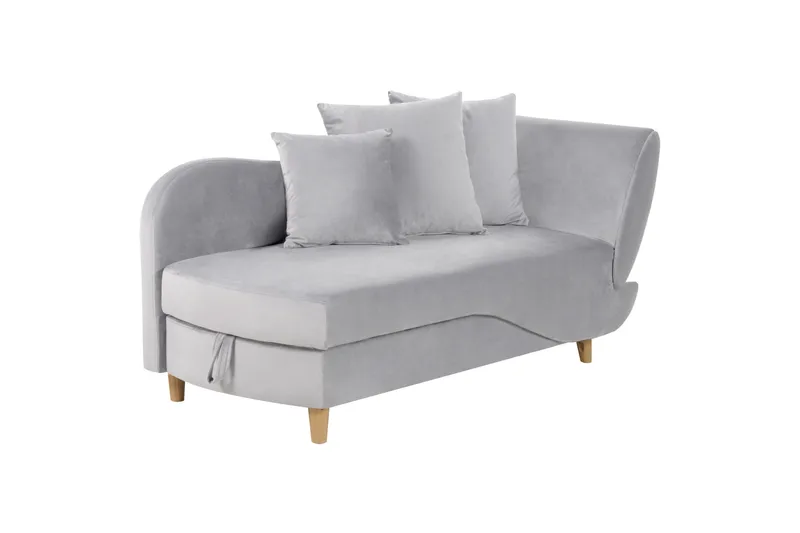 Trehan Sjeselong 157 cm Høyre - Grå - Møbler - Stoler & lenestoler - Lenestoler - Sjeselonglenestol & divanlenestol