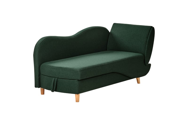 Trehan Sjeselong 157 cm Høyre - Grønn - Møbler - Stoler & lenestoler - Lenestoler - Sjeselonglenestol & divanlenestol