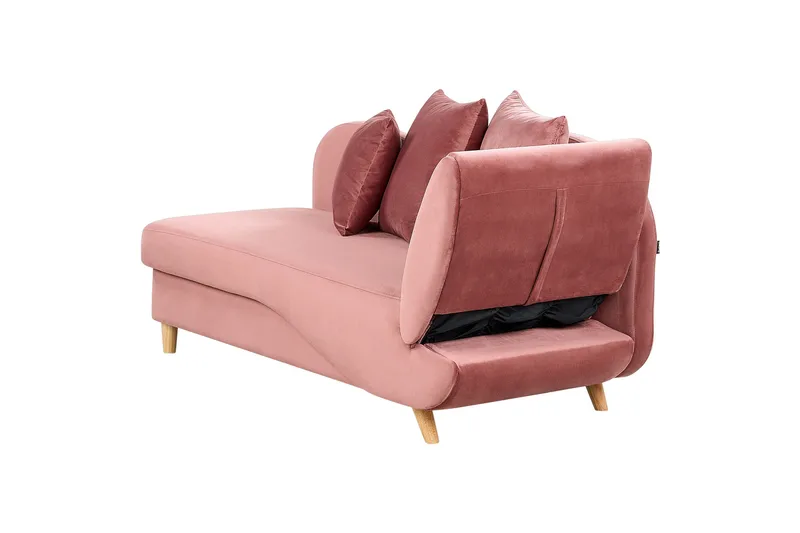 Trehan Sjeselong 157 cm Høyre - Rosa - Møbler - Stoler & lenestoler - Lenestoler - Sjeselonglenestol & divanlenestol