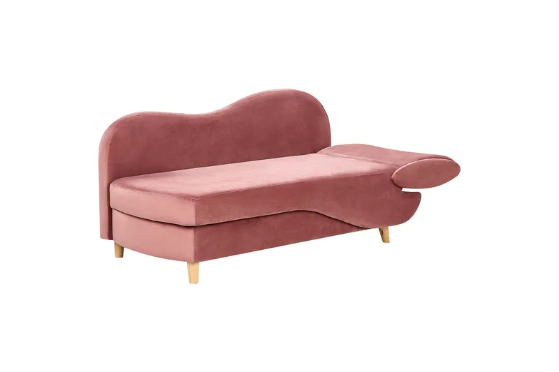 Trehan Sjeselong 157 cm Høyre - Rosa - Møbler - Stoler & lenestoler - Lenestoler - Sjeselonglenestol & divanlenestol