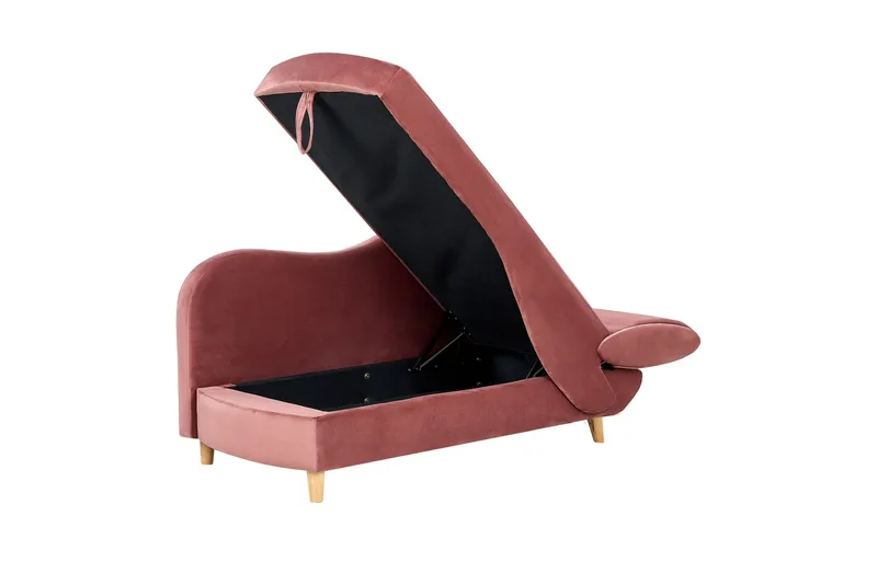 Trehan Sjeselong 157 cm Høyre - Rosa - Møbler - Stoler & lenestoler - Lenestoler - Sjeselonglenestol & divanlenestol