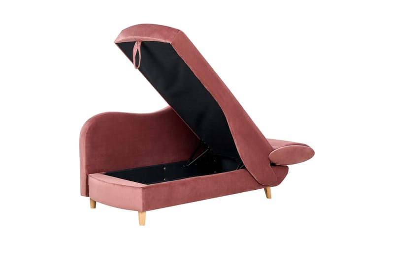 Trehan Sjeselong 157 cm Høyre - Rosa - Møbler - Stoler & lenestoler - Lenestoler - Sjeselonglenestol & divanlenestol