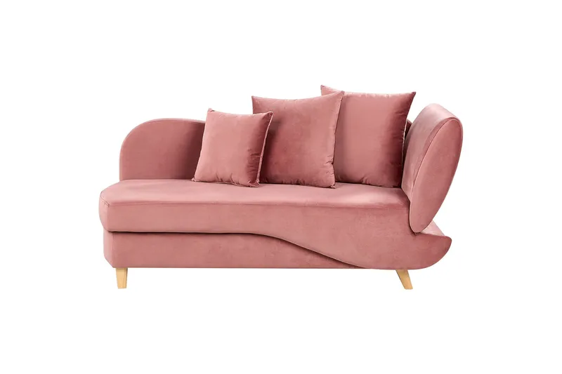 Trehan Sjeselong 157 cm Høyre - Rosa - Møbler - Stoler & lenestoler - Lenestoler - Sjeselonglenestol & divanlenestol