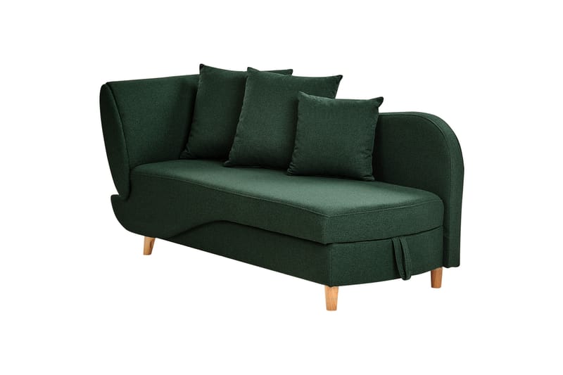 Trehan Sjeselong 157 cm Venstre - Grønn - Møbler - Stoler & lenestoler - Lenestoler - Sjeselonglenestol & divanlenestol