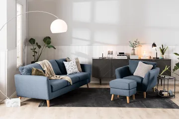 Trend Lenestol - Blå - Møbler - Stoler & lenestoler - Lenestoler