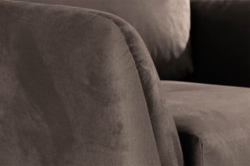 Trend Lenestol i Fløyel - Brun - Møbler - Stoler & lenestoler - Lenestoler