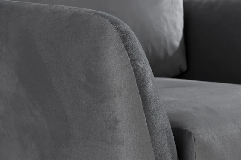 Trend Lenestol - Lysegrå Fløyel - Møbler - Stoler & lenestoler - Lenestoler