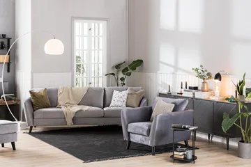 Trend Lenestol - Lysegrå - Møbler - Stoler & lenestoler - Lenestoler