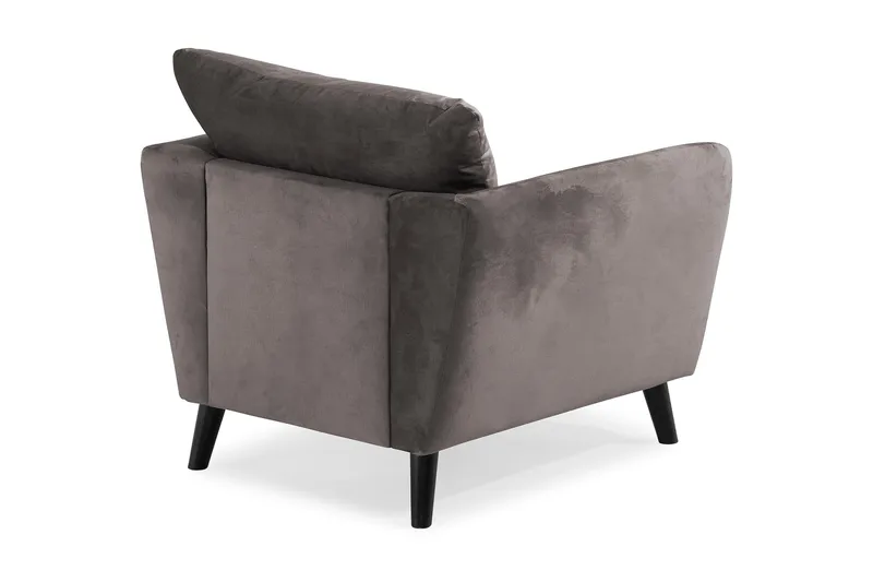 Trend Lenestol - Mørkegrå Fløyel - Møbler - Stoler & lenestoler - Lenestoler
