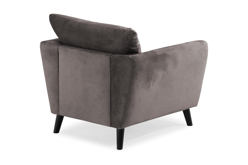 Trend Lenestol - Mørkegrå Fløyel - Møbler - Stoler & lenestoler - Lenestoler
