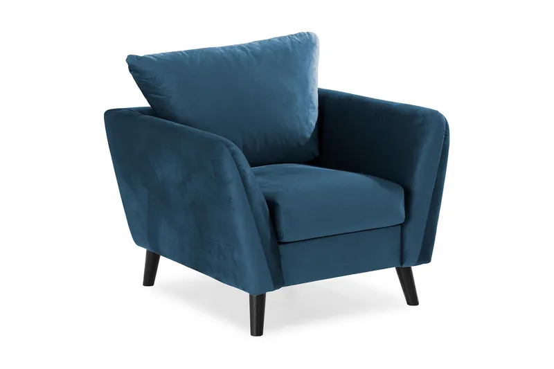 Trend Lenestol - Midnattsblå Fløyel - Møbler - Stoler & lenestoler - Lenestoler