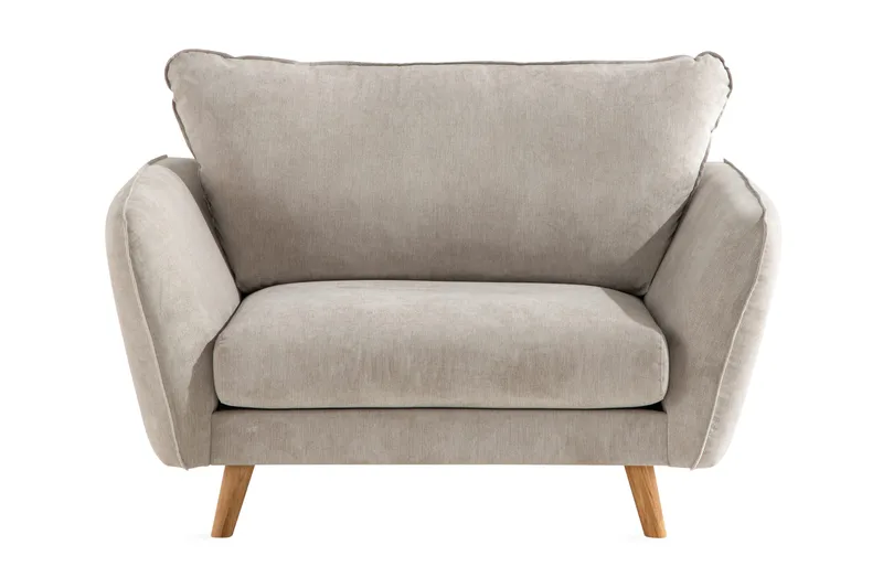 Trend Lyx Lenestol - Beige/Eik - Møbler - Stoler & lenestoler - Lenestoler