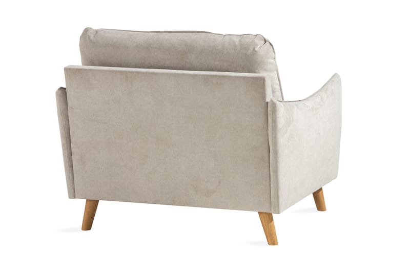 Trend Lyx Lenestol - Beige/Eik - Møbler - Stoler & lenestoler - Lenestoler