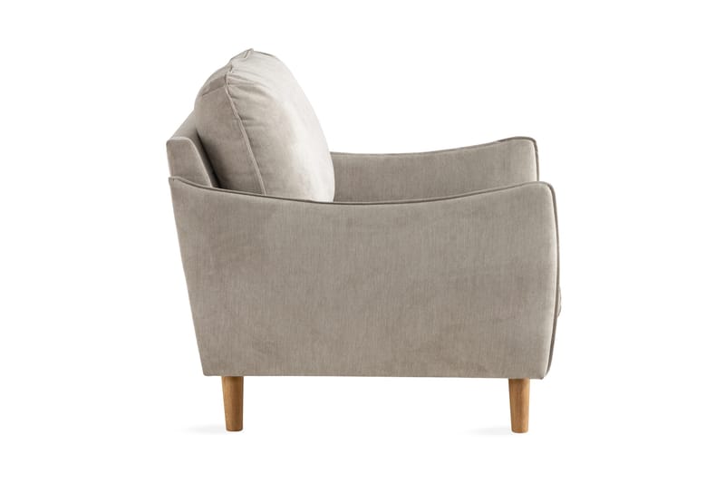 Trend Lyx Lenestol - Beige/Eik - Møbler - Stoler & lenestoler - Lenestoler