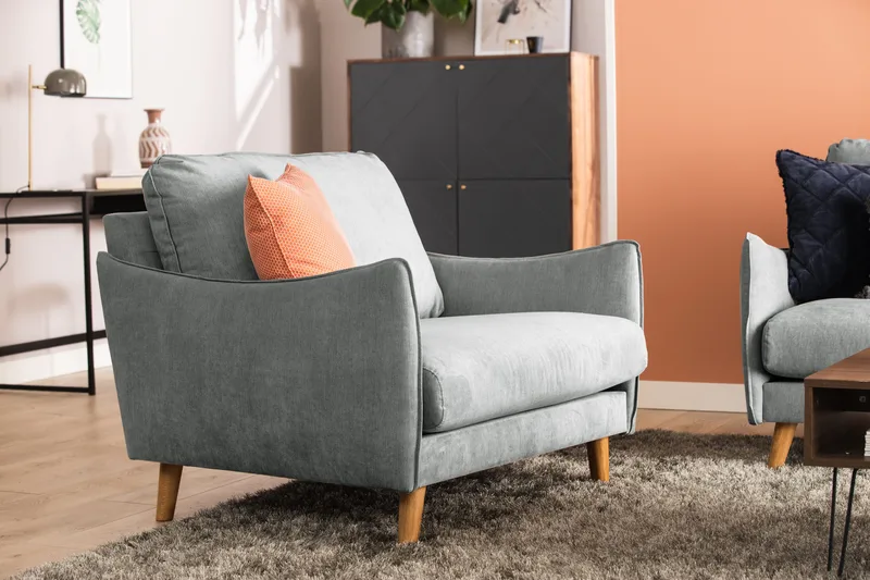 Trend Lyx Lenestol - Grå - Møbler - Stoler & lenestoler - Lenestoler