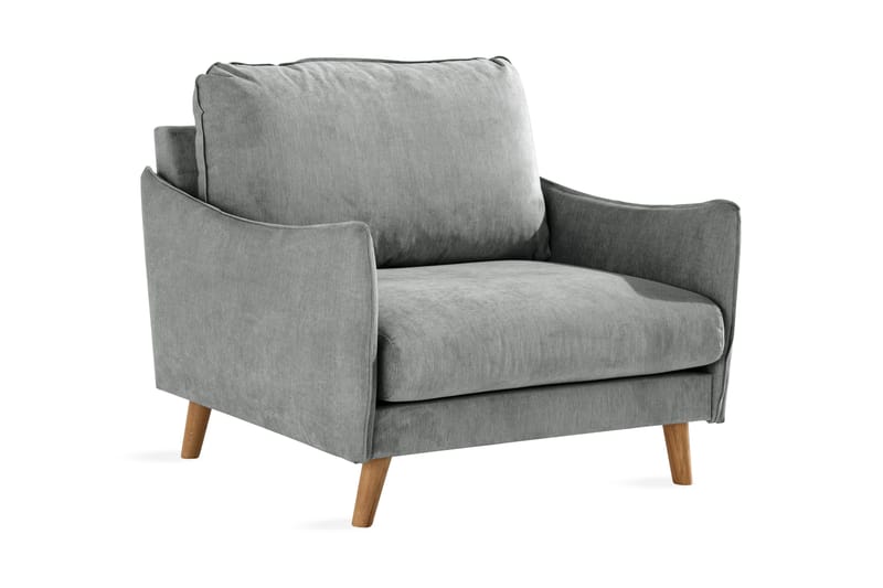 Trend Lyx Lenestol - Grå/Eik - Møbler - Stoler & lenestoler - Lenestoler