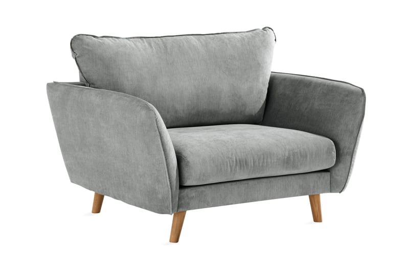 Trend Lyx Lenestol - Grå/Eik - Møbler - Stoler & lenestoler - Lenestoler