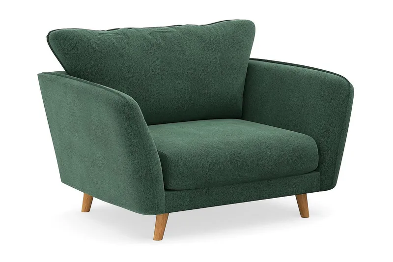 Trend Lyx Lenestol - Grønn Fløyel - Møbler - Stoler & lenestoler - Lenestoler