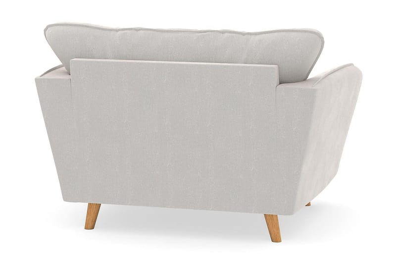 Trend Lyx Lenestol - Hvit Fløyel - Møbler - Stoler & lenestoler - Lenestoler