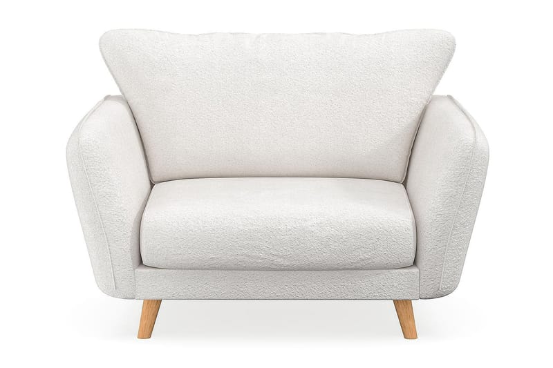 Trend Lyx Lenestol - Hvit|Bouclé - Møbler - Stoler & lenestoler - Lenestoler