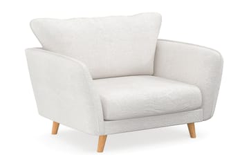 Trend Lyx Lenestol - Hvit|Bouclé - Møbler - Stoler & lenestoler - Lenestoler