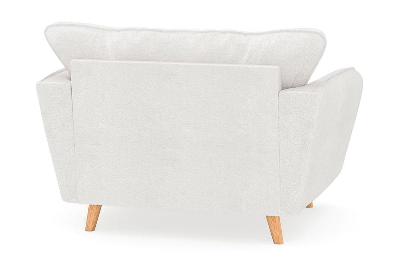 Trend Lyx Lenestol - Hvit|Bouclé - Møbler - Stoler & lenestoler - Lenestoler