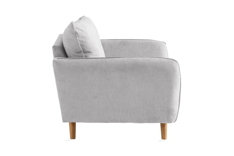 Trend Lyx Lenestol - Lysegrå/Eik - Møbler - Stoler & lenestoler - Lenestoler