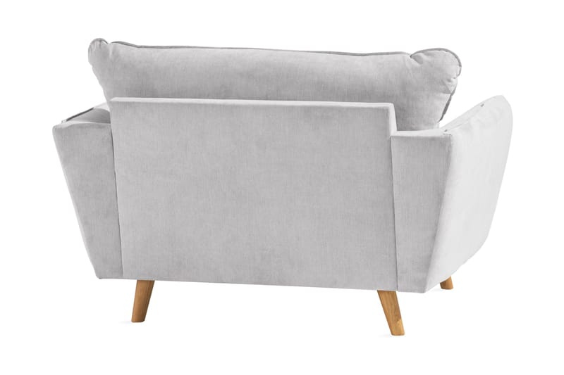 Trend Lyx Lenestol - Lysegrå/Eik - Møbler - Stoler & lenestoler - Lenestoler