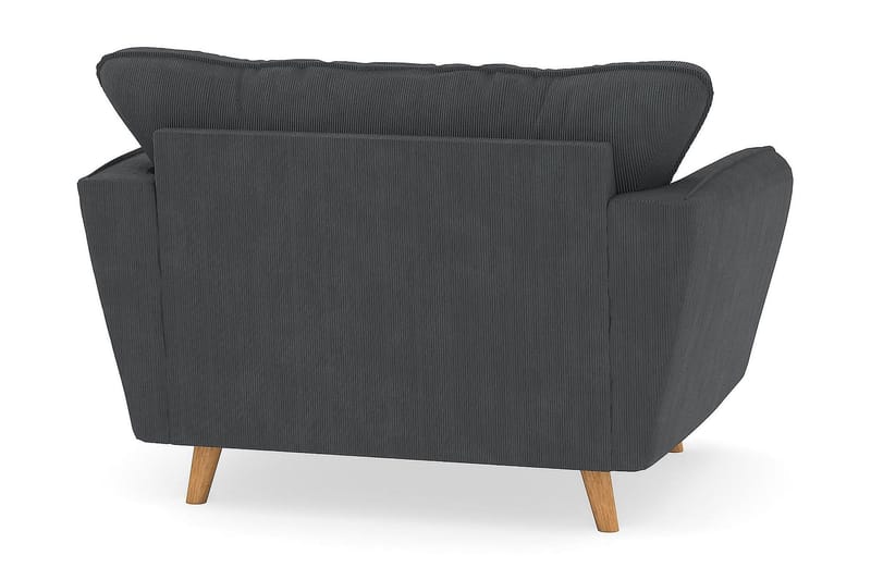 Trend Lyx Lenestol - Mørkegrå Kordfløyel - Møbler - Stoler & lenestoler - Lenestoler