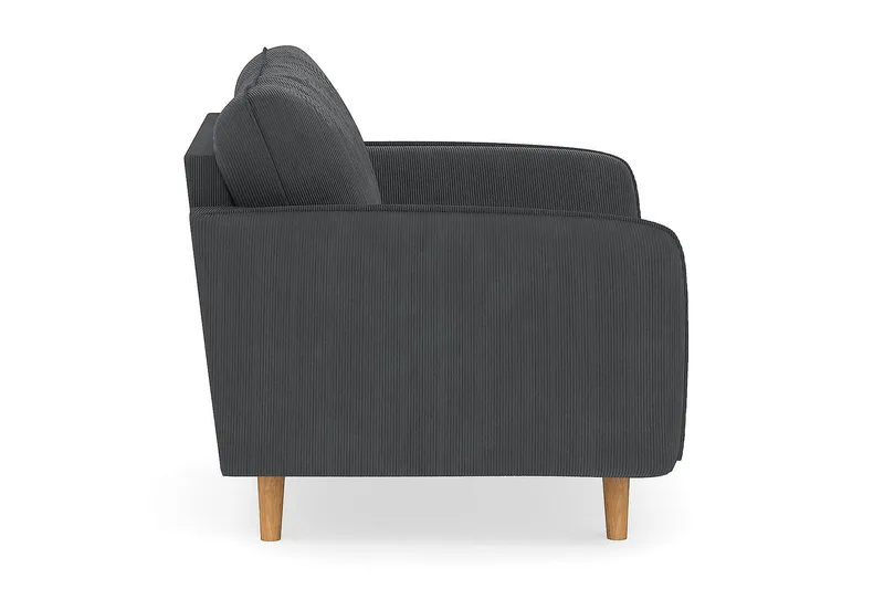 Trend Lyx Lenestol - Mørkegrå Kordfløyel - Møbler - Stoler & lenestoler - Lenestoler