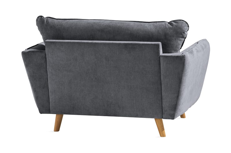 Trend Lyx Lenestol - Mørkegrå/Eik - Møbler - Stoler & lenestoler - Lenestoler