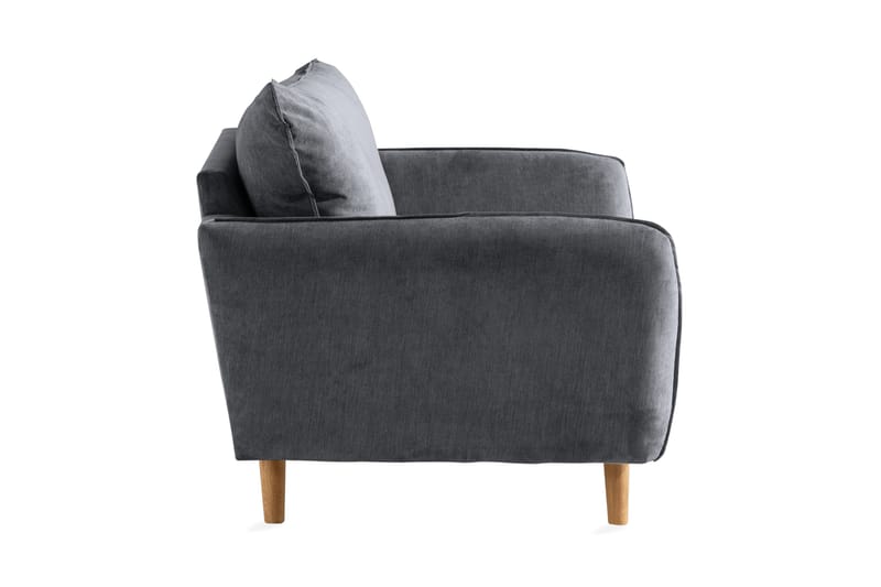 Trend Lyx Lenestol - Mørkegrå/Eik - Møbler - Stoler & lenestoler - Lenestoler