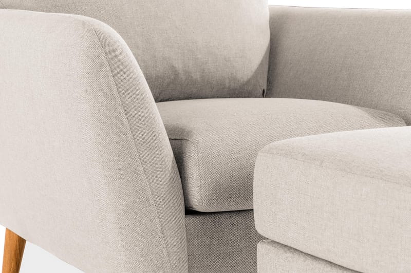 Trend Sofagruppe Lenestol med Fotskammel - Beige - Lenestoler