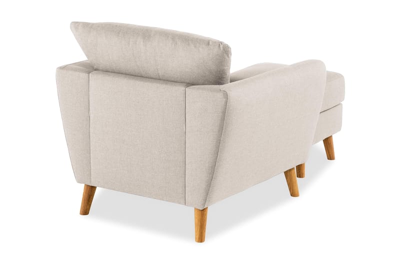 Trend Sofagruppe Lenestol med Fotskammel - Beige - Møbler - Stoler & lenestoler - Lenestoler - Lenestol med fotskammel