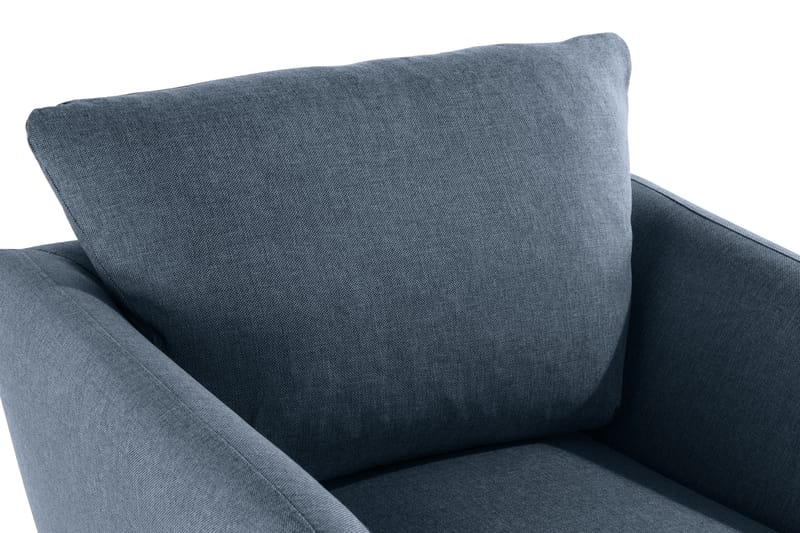 Trend Sofagruppe Lenestol med Fotskammel - Blå - Lenestoler - Lenestol med fotskammel