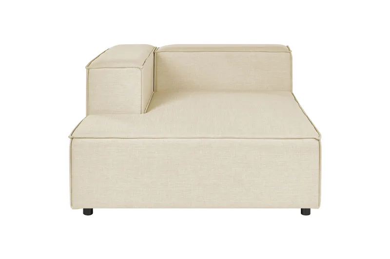 Tunda Sjeselong 119 cm Høyre - Beige/Svart - Møbler - Stoler & lenestoler - Lenestoler - Sjeselonglenestol & divanlenestol