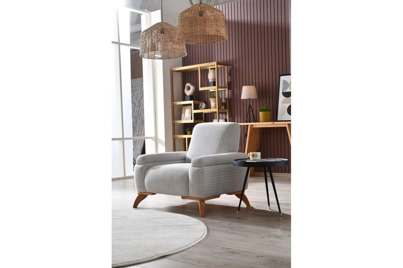 Tylra Lenestol - Grå/Kaffe - Møbler - Stoler & lenestoler - Lenestoler