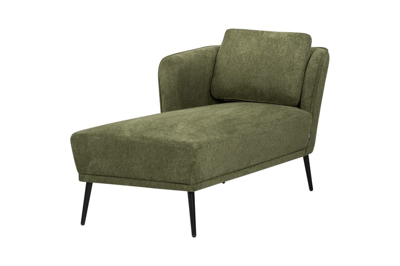 Uklund Sjeselong 148 cm Høyre - Svart/Grønn - Møbler - Stoler & lenestoler - Lenestoler - Sjeselonglenestol & divanlenestol