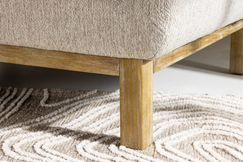 Vanlig lenestol med armlener Venture Home Olympos lenestol Beige - Møbler - Stoler & lenestoler - Lenestoler