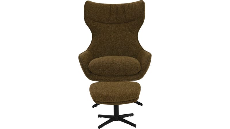 Varric lenestol med fotskammel - Brun - Møbler - Stoler & lenestoler - Lenestoler - Recliner & kinostol