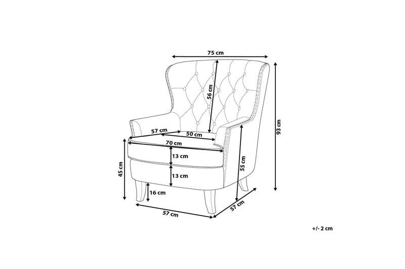 Viborg Ii Lenestol - Grå - Møbler - Stoler & lenestoler - Lenestoler