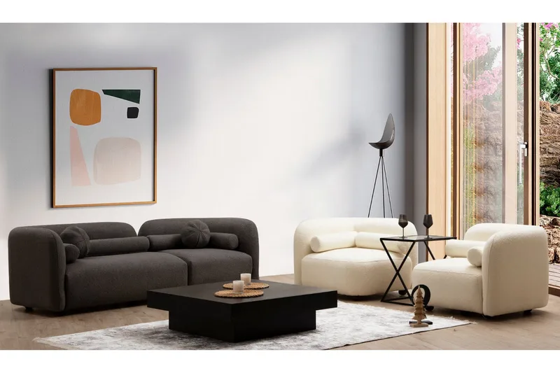 Victoria Lenestol Beige - Victoria - Møbler - Stoler & lenestoler - Lenestoler