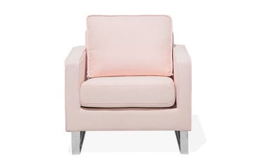 Vind Moderne Lenestol i Stoff - Rosa - Møbler - Stoler & lenestoler - Lenestoler