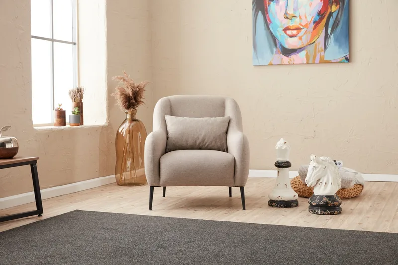 Wenus Lenestol - Beige - Møbler - Stoler & lenestoler - Lenestoler