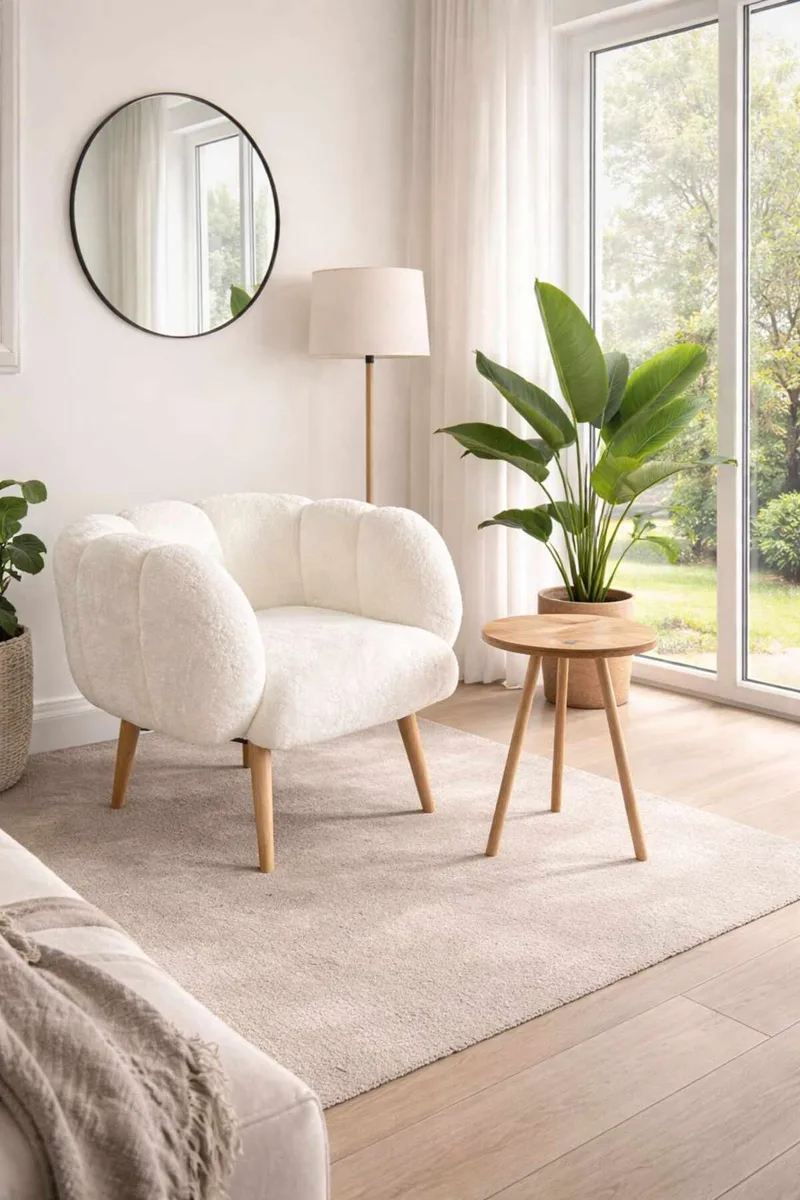 Wing Chair & Side Table Set (2 Pieces) Atelier Del Sofa, undefined