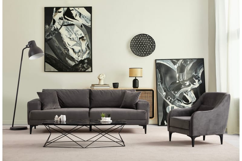 Winskill Lenestol - Antrasitt - Møbler - Stoler & lenestoler - Lenestoler